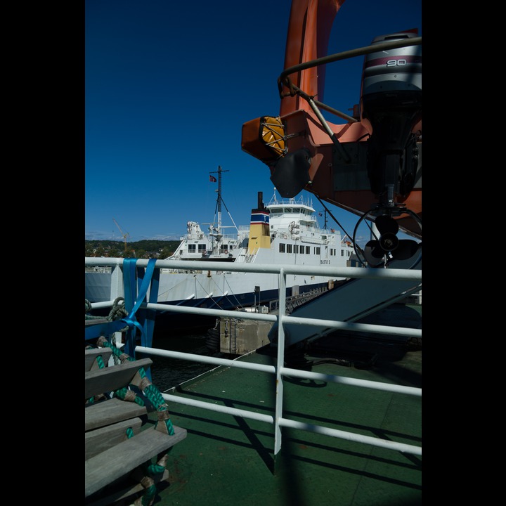 Leaving Moss on the ferry across Oslofjorden