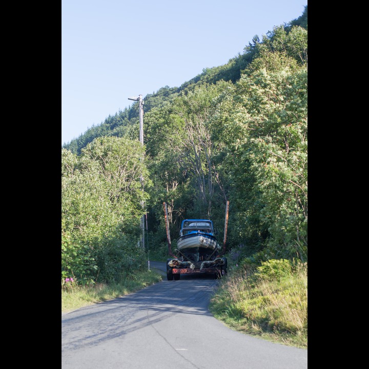 Moving a boat across Listeidet