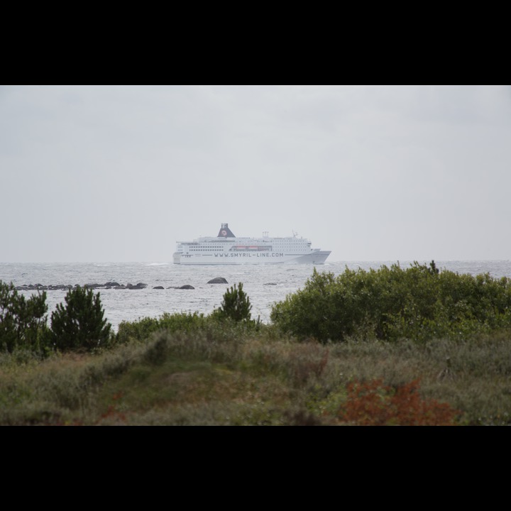 Norrøna on its way from Hirtshals to the Faroe Islands and Iceland