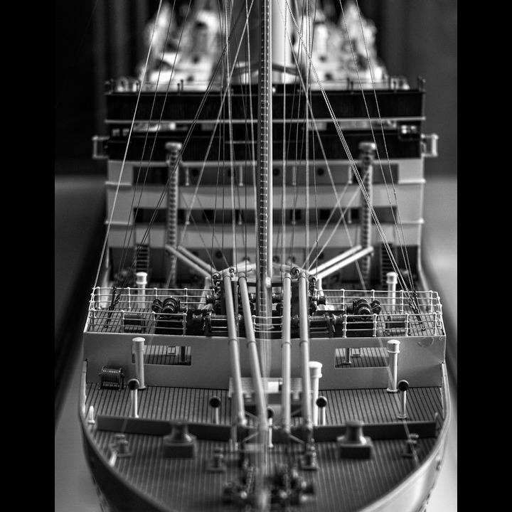 A model of S/S Stavangerfjord, one of the Norway-America Lines' 