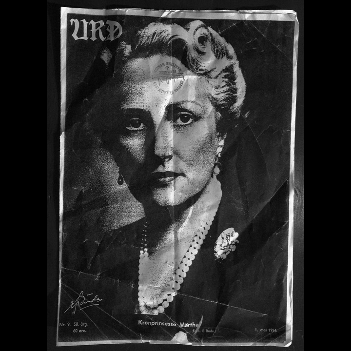 Crown Princess Märtha of Norway on the cover of Urd, May 1st, 1954 - Stavanger Maritime Museum - Urd was a 