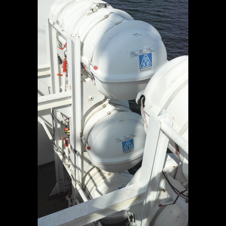 Liferafts, Moss - Horten ferry across the Oslofjord.