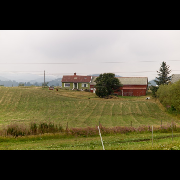 Traditional Lista farm at Kviljo with Eternit-clad house