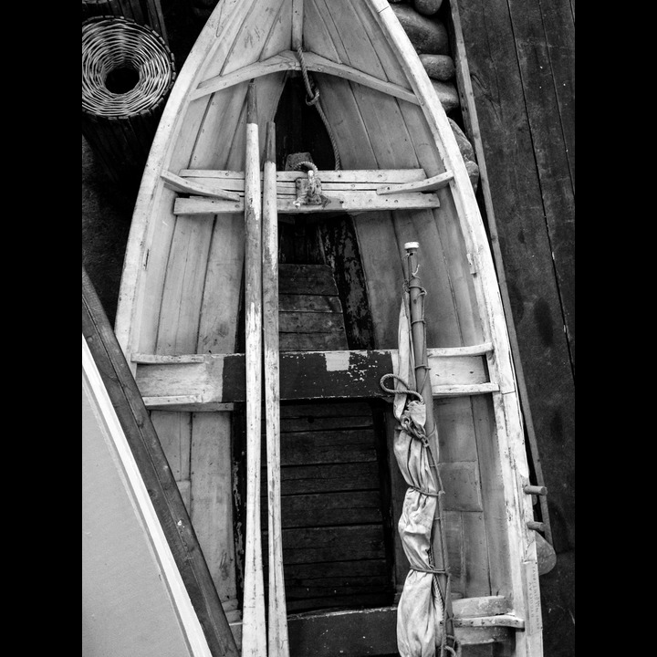 Rowboat at the Lista boat museum