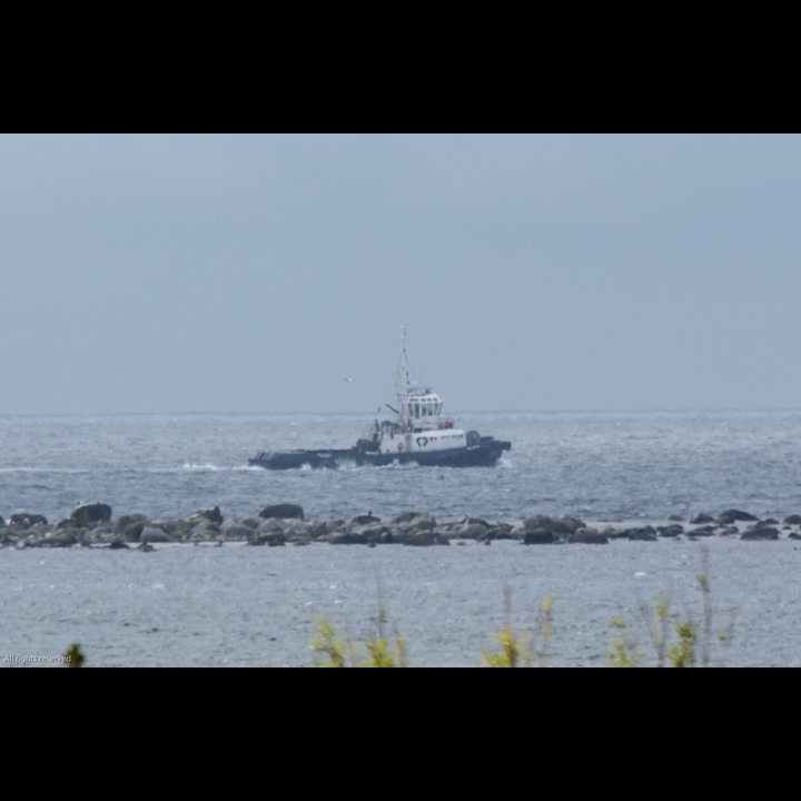 A tugboat off Rauna heading west