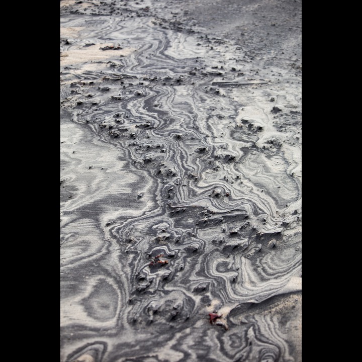 Sand on the beach after the gales