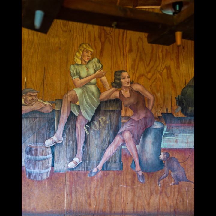 From the murals in the bar at the German WWII fort at Nordberg