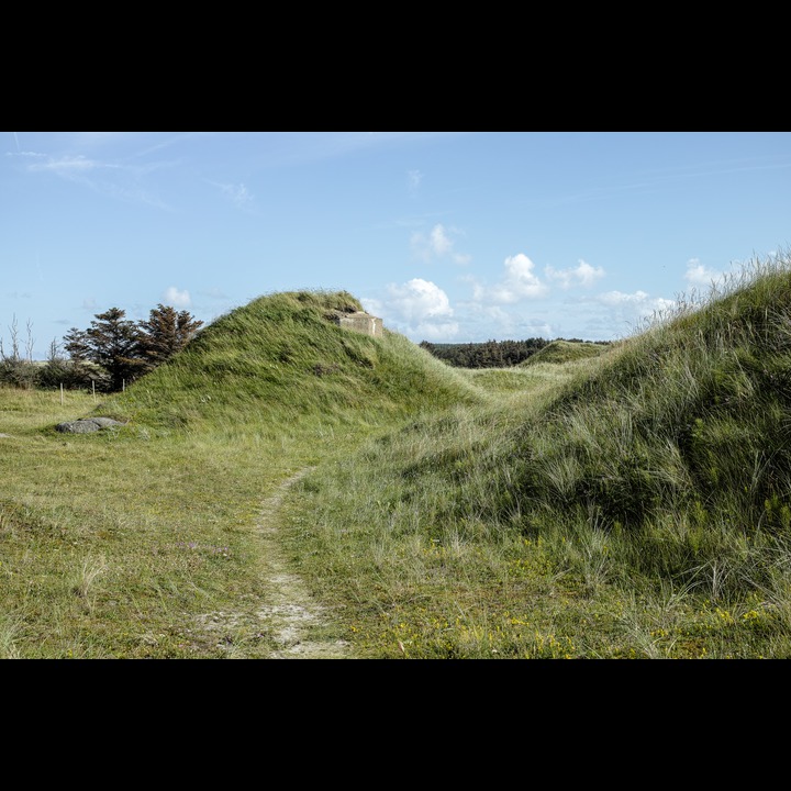 Tyske krigsminner i sanddynene på Bausje