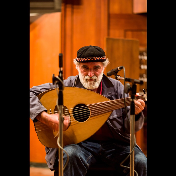 Sami Hawat, practicing for the concert 