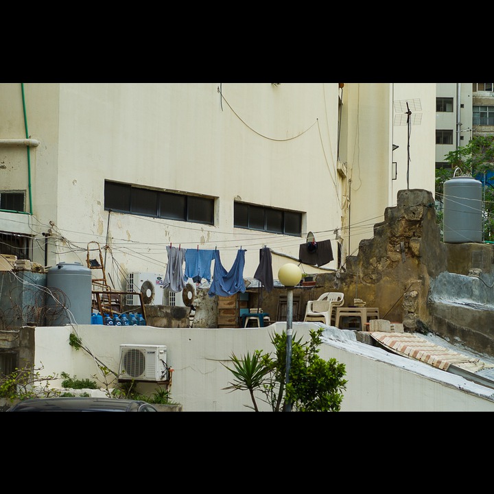 Someones terrace in the alley off Rue Mansur Jurdak