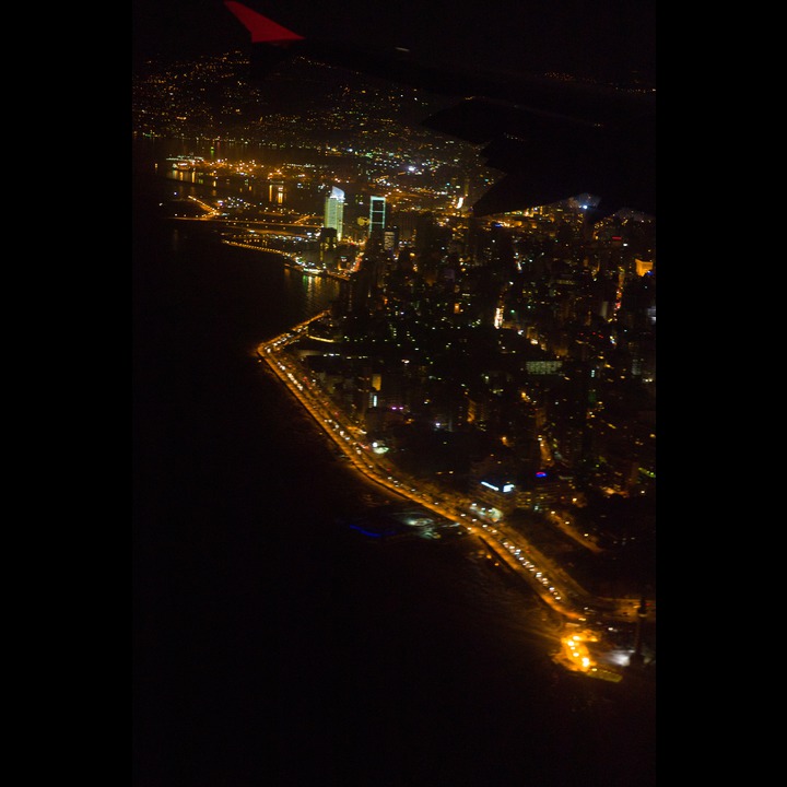Beirut's Corniche - the new lighthouse at the lower right - TK0826 IST-BEY