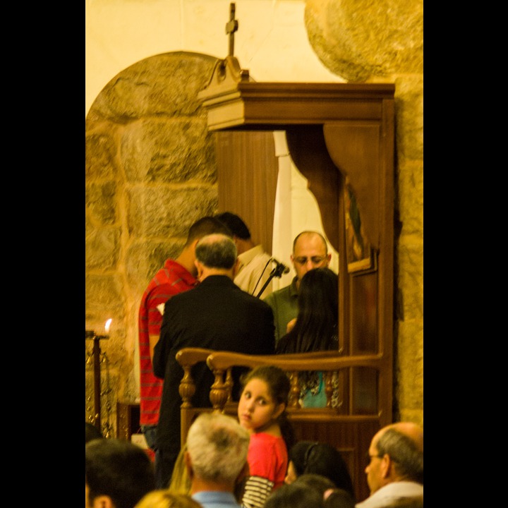 From the Greek Orthodox Easter service on the arrival of the Holy Flame from Jerusalem - Ibl el Saqi