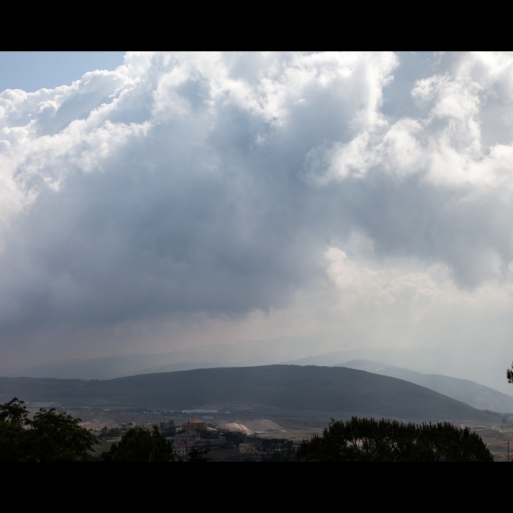 Mount Hermon (Jabal el Sheikh) enveloped in spring showers