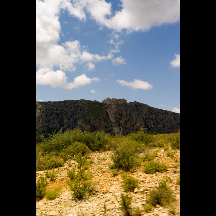 Qalaat Shqif (Beaufort Castle) dominates the western horizon as Mount Hermon does the east.