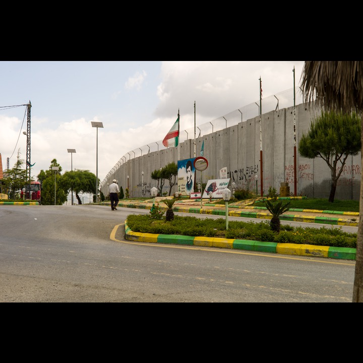 The border fence at the Fatima Gate has become a wall