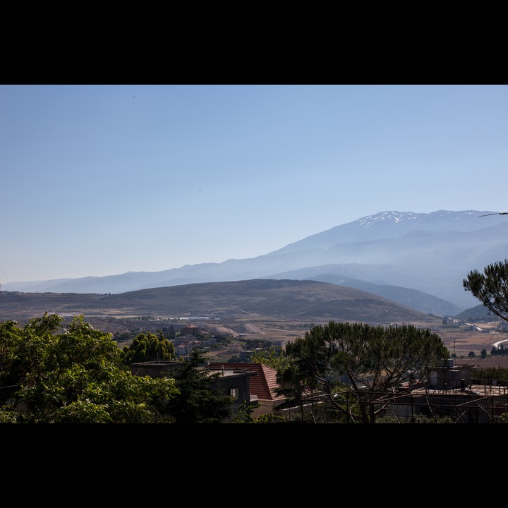Our first cloudless morning with Mount Hermon