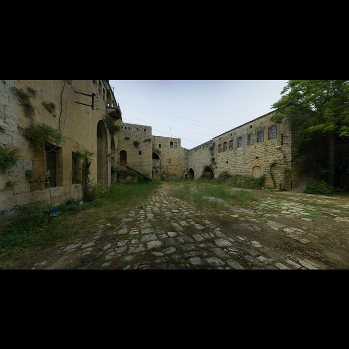 The courtyard of the fortress at Hasbaya