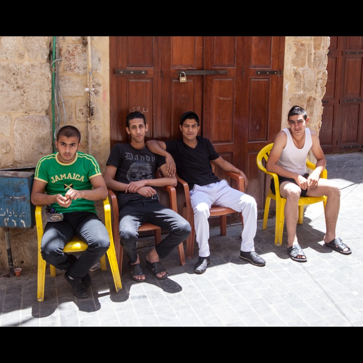 Young men in Old Saida