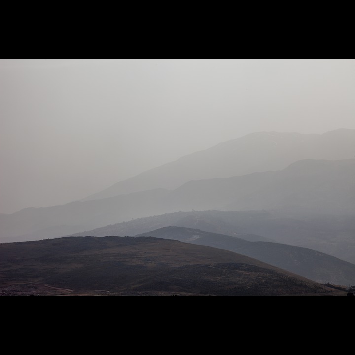 Mount Hermon this morning - it has been a hot day