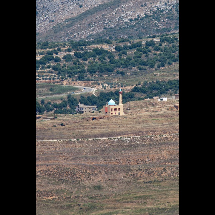 A countryside mosque on a hill to the south of the Litani River
