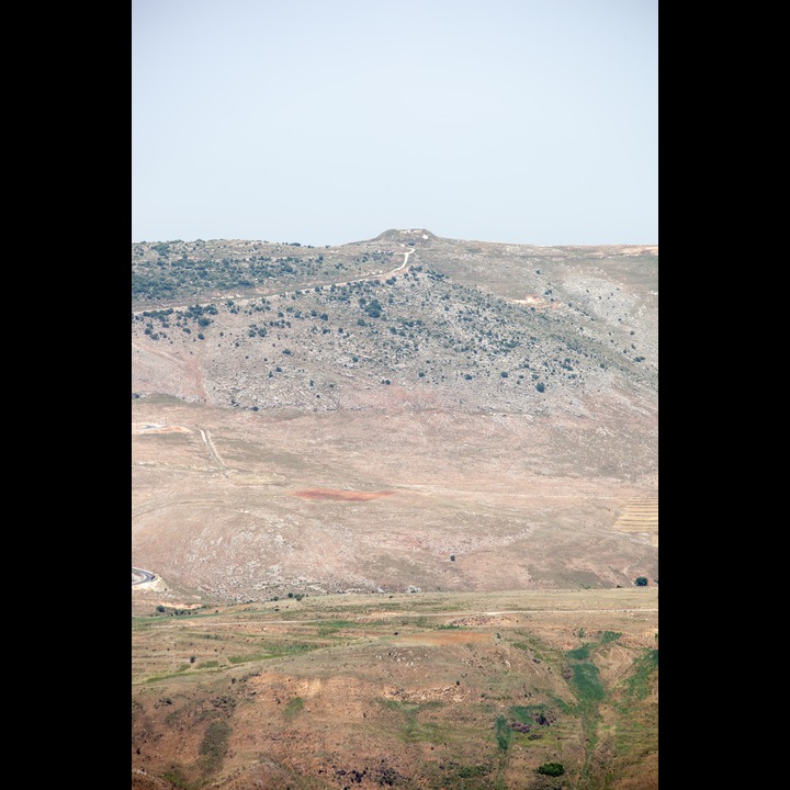 The site of a former Israeli hilltop fort above the Litani River Valley
