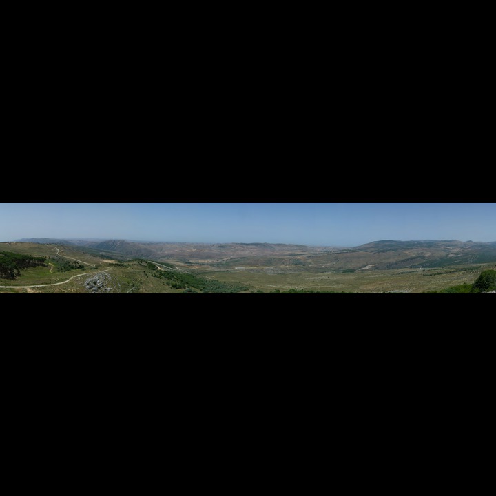 The Litani River Valley from St. Elias Church with Beaufort Castle to the left