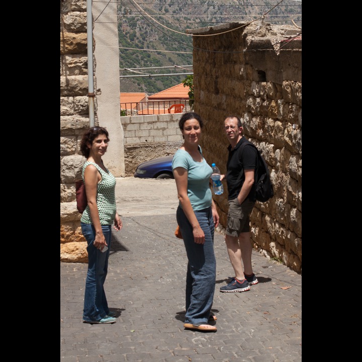 Tourists at Deir Mimas