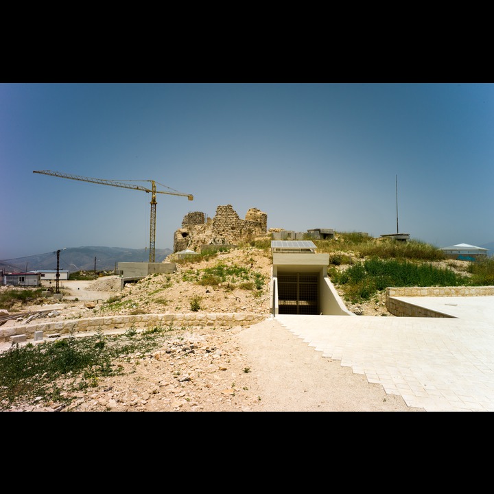 Beaufort Castle behind the former Israeli bunker and helipad
