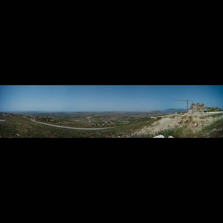 The view to the west from Beaufort Castle