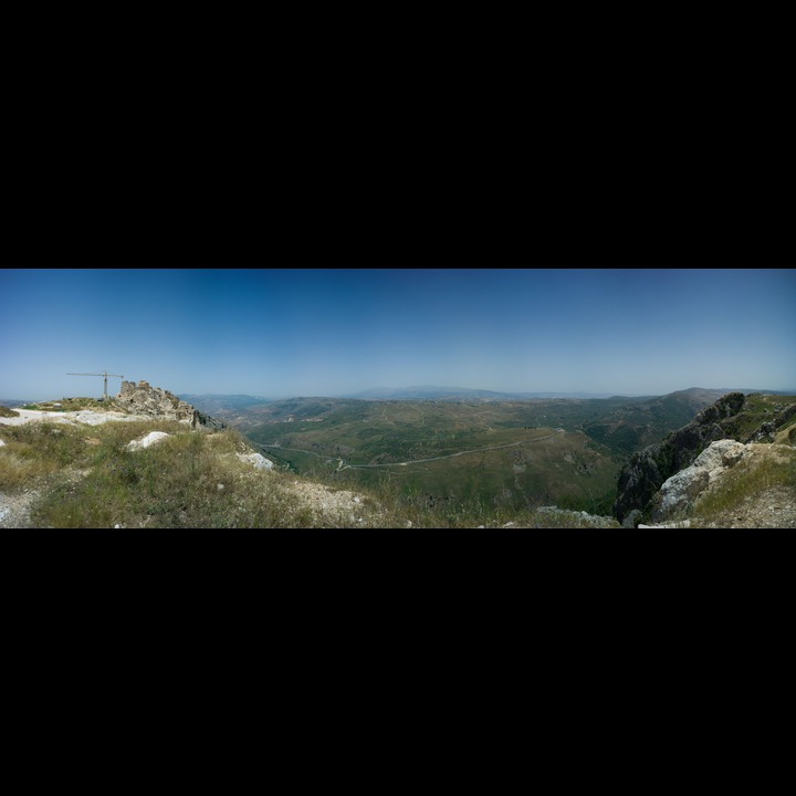 The view to the east from Beaufort Castle