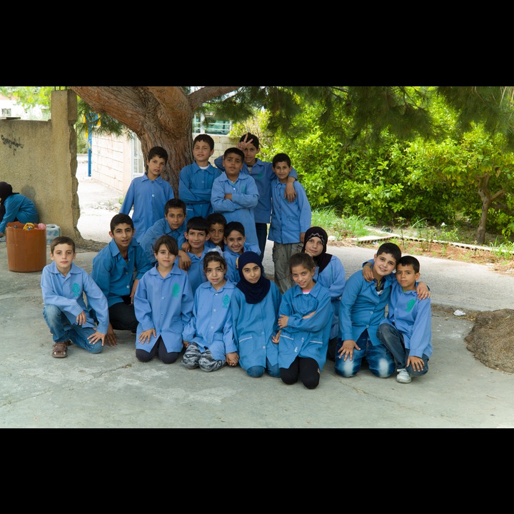 Schoolchildren at Nabi Omran at Qleileh, south of Tyre