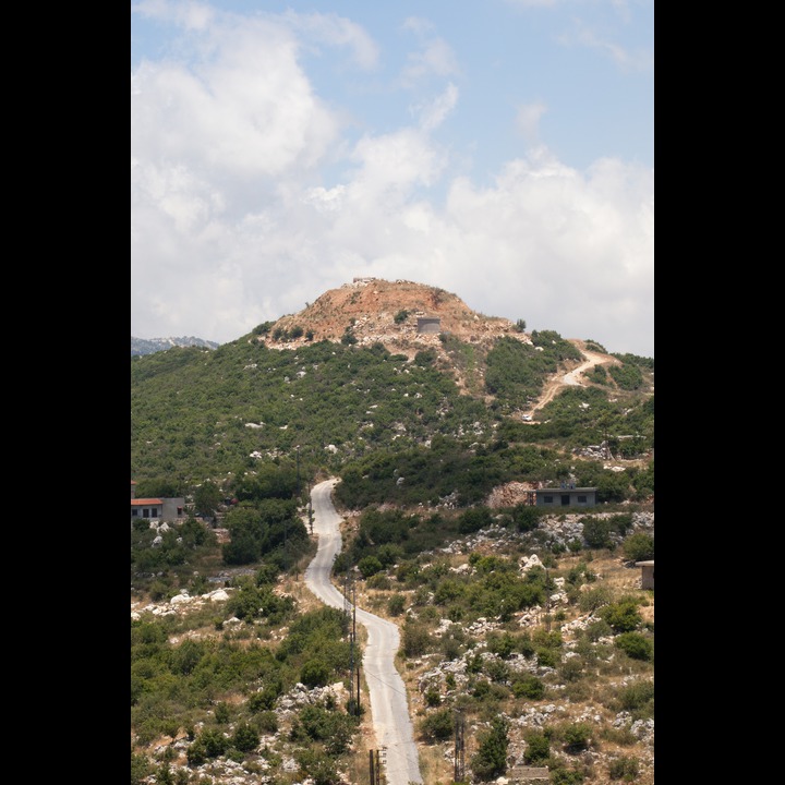 The infamous Israeli fortress at Sujoud - also the location of the Nabi Sujoud shrine - historically visited by the Jews (and Muslims and Christians) of Lebanon, Syria, and Palestine - still being demined