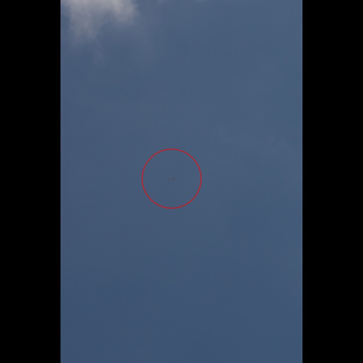 Israeli fighter jet over Sujoud - Lebanon and specially South Lebanon is overflown up to several times daily by Israeli fighter jets and drones. These aircraft, flying at over 15,000 feet are invisible to the naked eye.
Click the center of the image and then scroll to the red circle at the left.