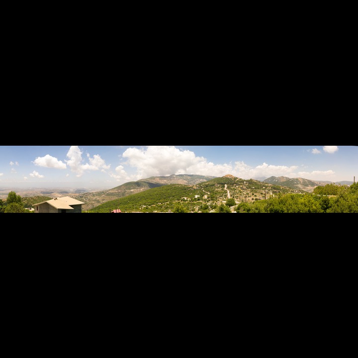 Fort Sujoud and the mountains to the north - to the left is Saida and its hinterland