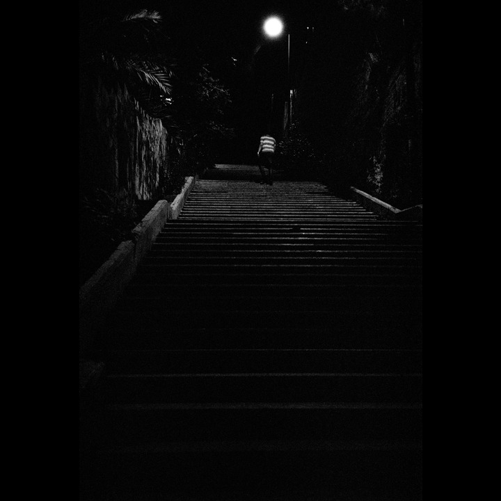 The stairs from Rue Kennedy to Ain el Mraisseh