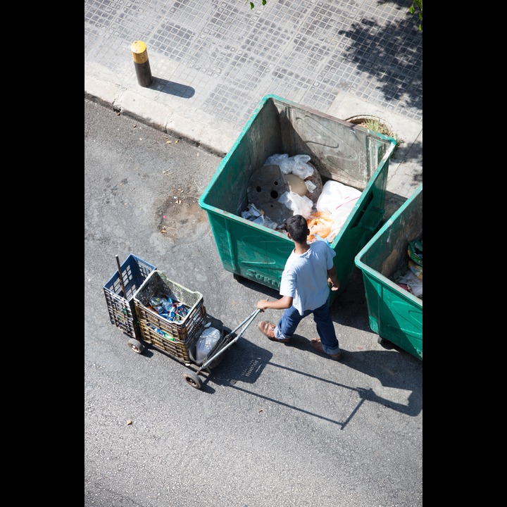 Recycling in Dar el Mraisseh Street - too late