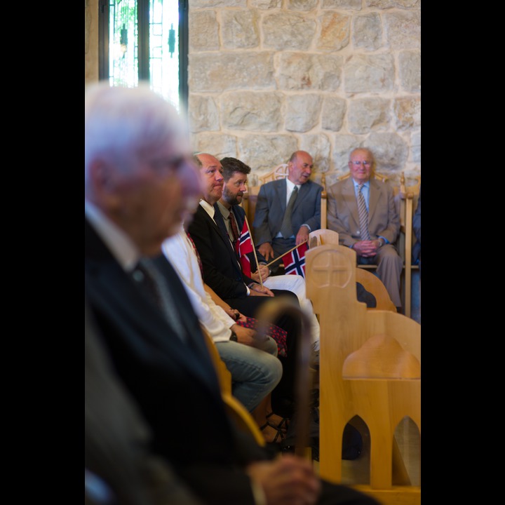 May 17, Norwegian Independence Day in Ibl el Saqi: Norwegian flags in St. George's Church