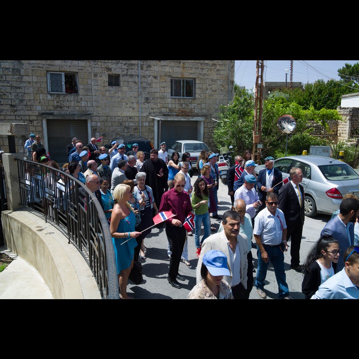 May 17, Norwegian Independence Day in Ibl el Saqi: The parade with participating Norwegian NORBATT veterans and their families