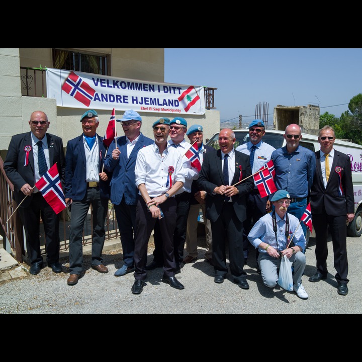 May 17, Norwegian Independence Day in Ibl el Saqi: NORBATT veterans. 