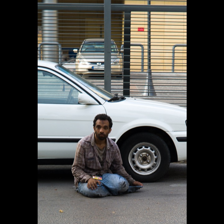 Beggar on Rue Clemenceu