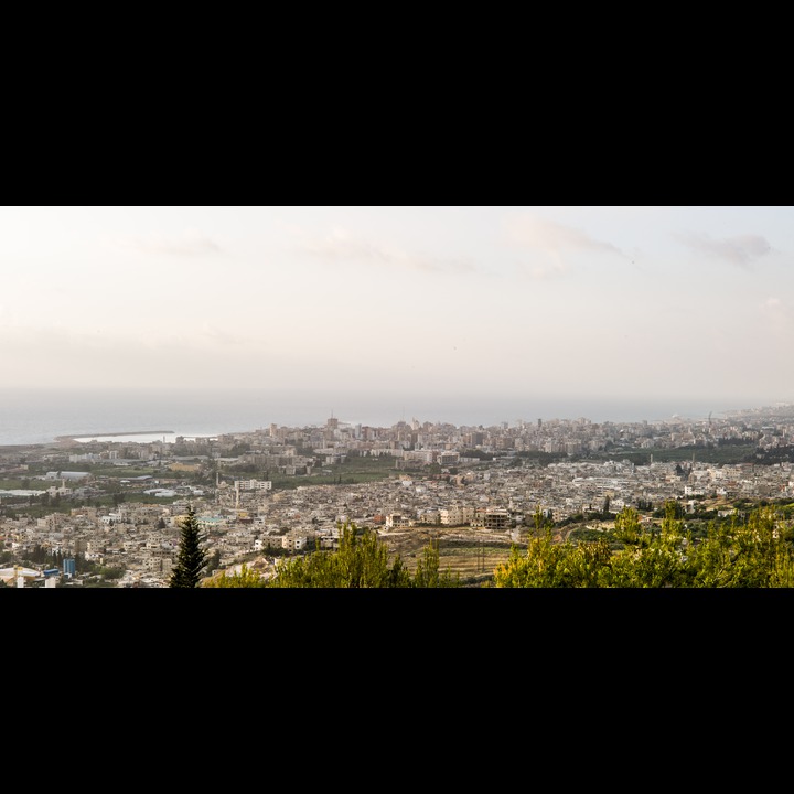 Saida (in the background) and Ain-el-Helwe refugee camp