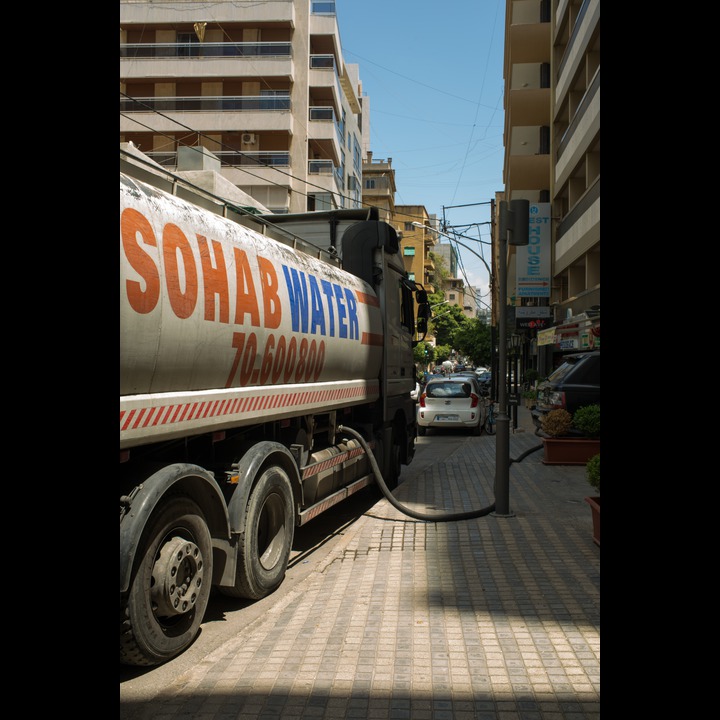 Getting water in Beirut