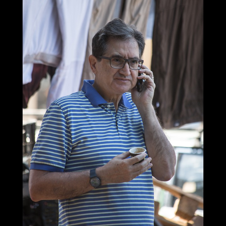 Dr. Ghazi Zaatari at the Fruit and Vegetable Wholesale Market, Saida