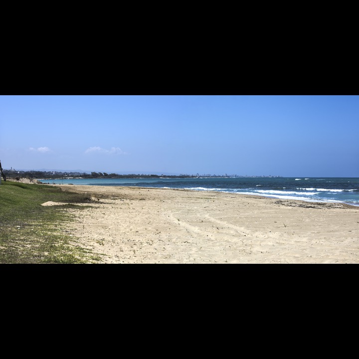 Tyre (Sour) seen from the mouth of the Litani (Qasmieh) River