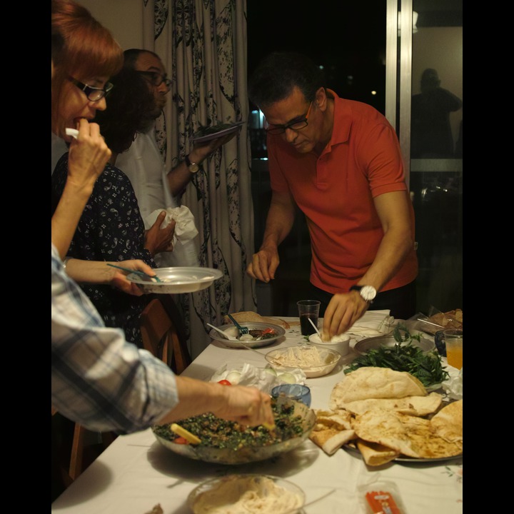 Lama Bashshur's birthday - May, Suad, Saleh, and Bashar