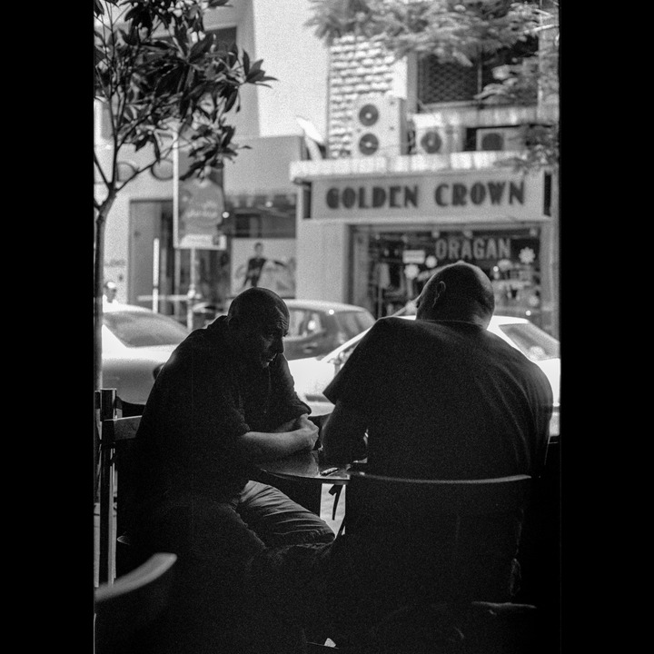 At a cafè on Rue Hamra