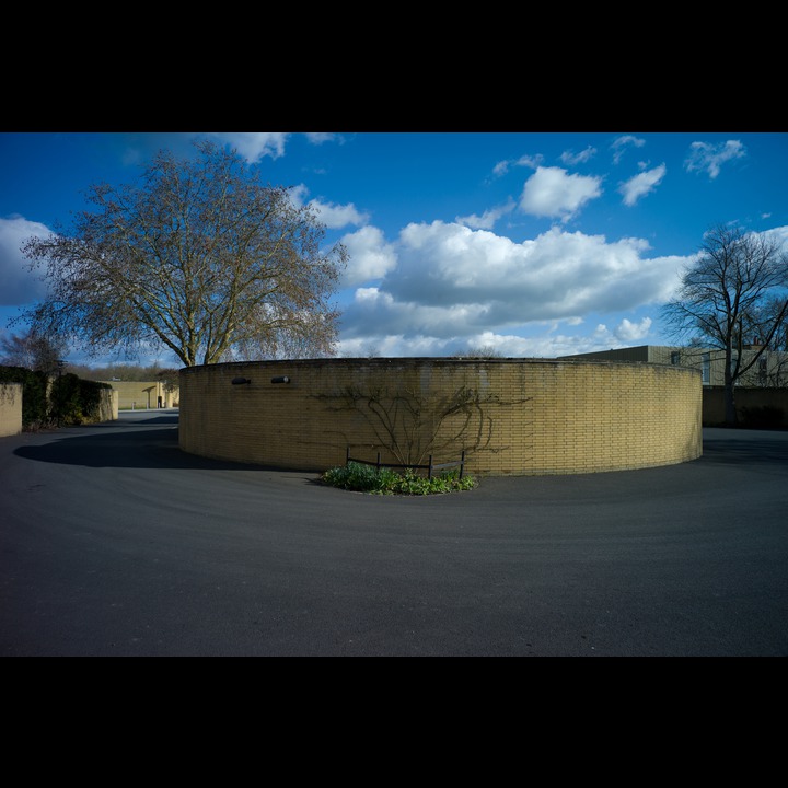 Circular bicycle shed - St. Catherine's College - Arne Jacobsen, 1966