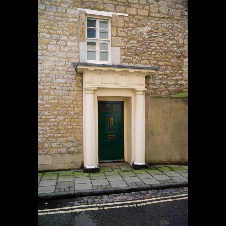 Entrance to Micklem Hall, originally an Elizabethan house integrated by Lutyens into the north range of Campion Hall.