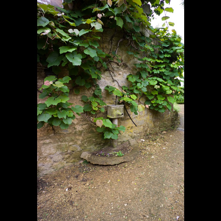 Merton College - lead stand pipe in the gardens.