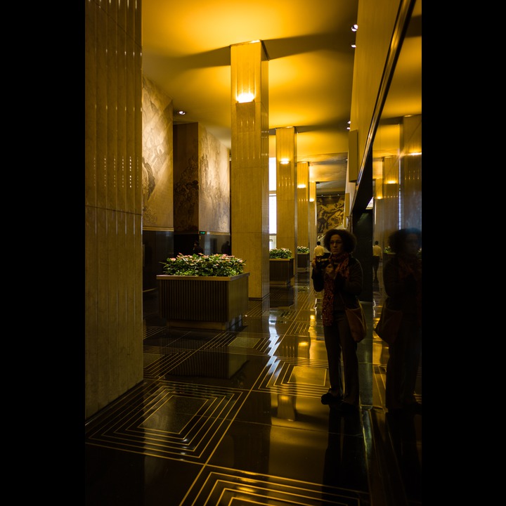 Toufoul in the Rockefeller Center lobby